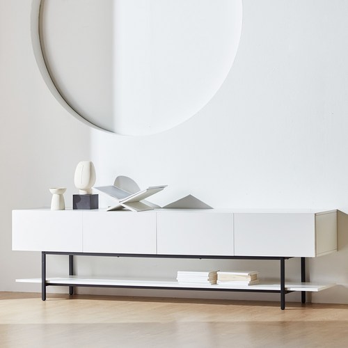 웰퍼니쳐 셀 높은 2000 거실장 방문설치, 화이트