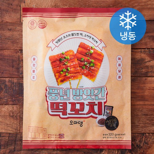 오마뎅 풍년방앗간 떡꼬치 (냉동), 320g, 1개