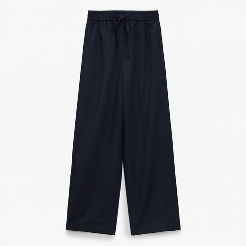 미쏘 여성용 10부 와이드 스트링 슬랙스