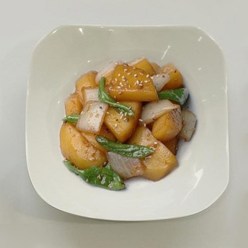 투톤 멜라민 사각찬기 중/대 카페 업소 식당 캠핑 유치원 식기, 대, 1개