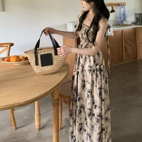 롱 원피스 ****** 프릴 플라워