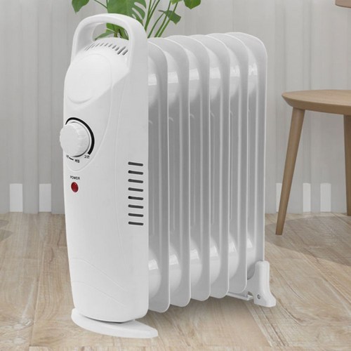 미니 전기 라디에이터 7핀 화장실 가정용 사무실 캠핑 욕실 라지에터 동파방지, 미니 라디에이터 7핀
