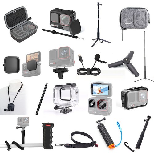 인스타360 ACE PRO 2 필수 악세사리 insta360 에이스 프로 2 가방 케이스 액정필름 거치대 삼각대 액세서리, B-03)쇼티삼각대