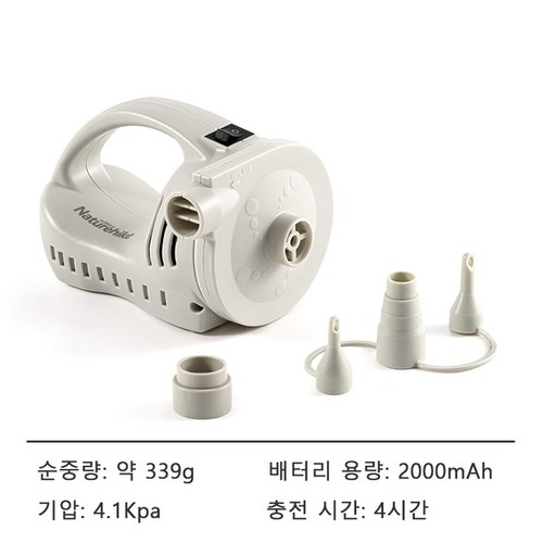 Naturehike Air Mattress네이처하이크 야전침대 46cm TPU 캠핑 매트 네이쳐하이크 에어매트 2인 에어펌프, CHINA, 01 Air Pump