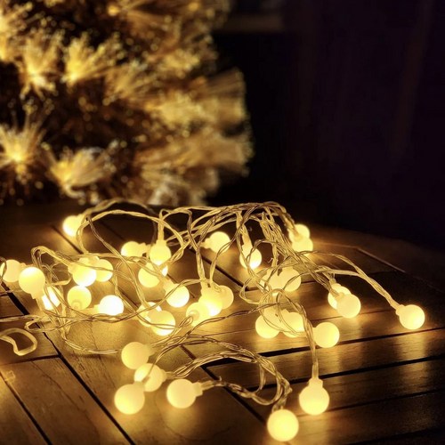 프리누아 LED 앵두전구 건전지+리모컨 웜화이트 50구 100구, 웜색, 50개