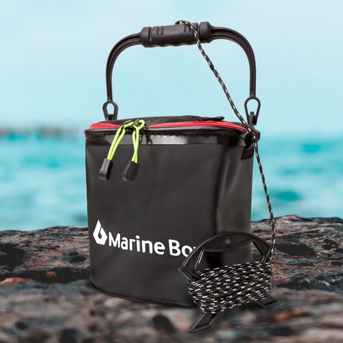 마린보이 두레박 물통 뚜레박 조과통 해루질 낚시 바구니 3종