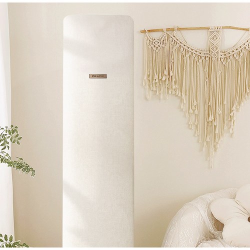 별의별샵 스탠드 벽걸이 에어컨커버 프리미엄 소파원단, 아이보리