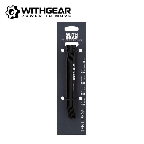 위드기어 알루미늄 V팩 PGVP1 고강도 캠핑 타프 국산 텐트팩, 16cm, 블랙, 1개