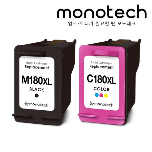 삼성 호환용 잉크 INK-M180 XL 세트 SL-J1660 J1663 J1665 J1770 대용량, INK-M180XL 호환잉크 검정+컬러 SET, 1세트