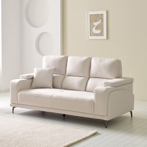 스테이 마리원단 3인 패브릭 소파, 크림