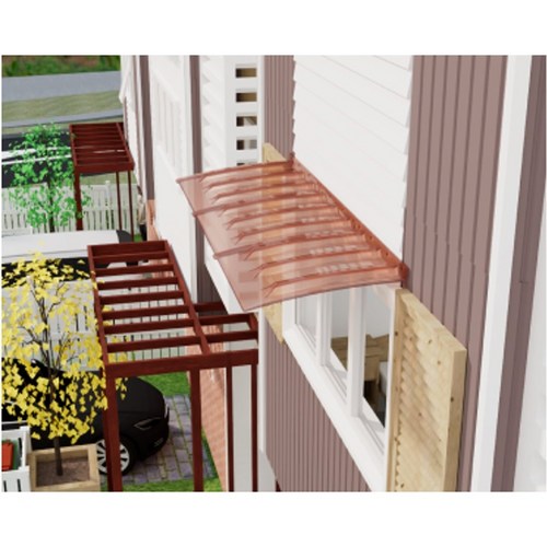테라스비막이차양 렉산차양 돌출 300X400 길이 간편한 조립식차양 연결차양 실외기 충전소등 원하는 길이만큼추가, 브론즈 300, 1개