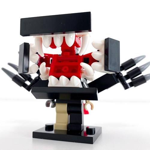 스키비디 토일렛 미니 블록 미니미 피규어, 이빨타티맨(미니), 1개