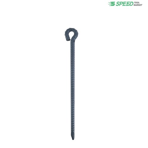 칼라 고리 쇠말뚝 60cm 16mm (회색) 주문제작 텐트팩, 1개