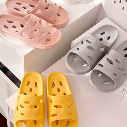 구띵 논****** 미끄럼방지 물빠짐 EVA 욕실화, 옐로우, 1개, 250mm