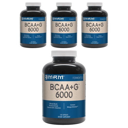 엠알엠 BCAA+G 6000 캡슐 글루텐 프리, 150개입, 4개 - BCAA 추천