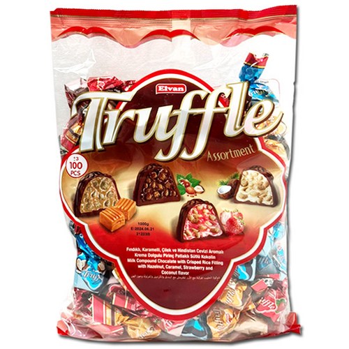 엘반 트러플어솔트먼트1000 초콜릿, 1kg, 3개