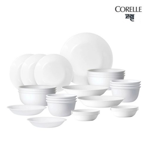 ****** 2인 4인 6인 화이트 식기 디너 그릇세트 26P, 26개