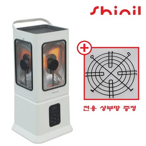 신일 하이라이트 오방난로 전기히터 무취 무소음 에코플러스 순간발열 SEH-5EHLC 화이트색상, 화이트