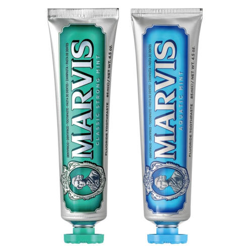 마비스 치약 클래식 스트롱 민트향 1P + 아쿠아 민트향 1P, 1세트, 170ml