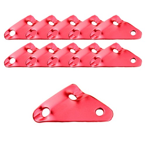 삼각형 스토퍼 캠핑용 막대 알루미늄 레드, 레드10p