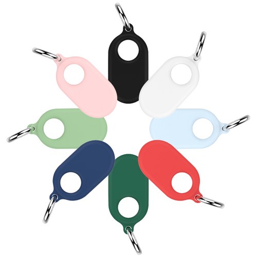 랩씨 갤럭시 스마트 태그2 케이스 실리콘 커버 키링, 1개, 네이비