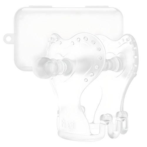 퍼기 큐피드 치발기 세트, 치발기 + 케이스, 투명, 1세트