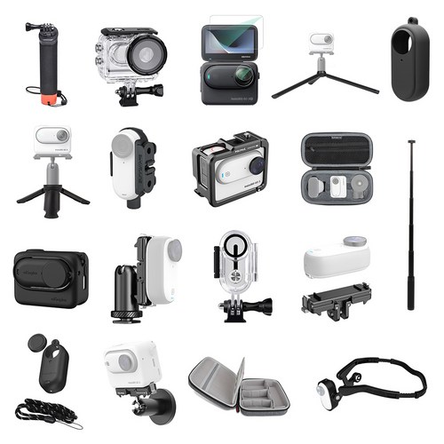 Insta360 GO3S GO3 필수 액세서리 용품 모음 기획전 케이스 가방 액정보호필름 삼각대 커버 피벗 스탠드 셀피스틱 거치대 스트랩, 2-02)T2 미니삼각대, 1개