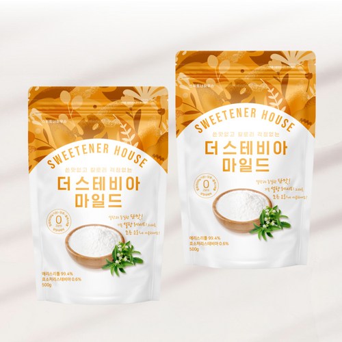 마더랩 쓴맛없는 더 스테비아 마일드, 2개, 500g