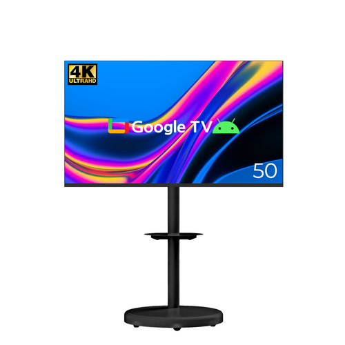 무빙큐빅스 스마트 4K UHD 50인치 삼탠바이미 블랙에디션 스탠딩 이동식 TV 삼텐바이미 중소바이미, 127cm/50인치, GTCBX50UHD-A1 블랙에디션, 스탠드형, 방문설치
