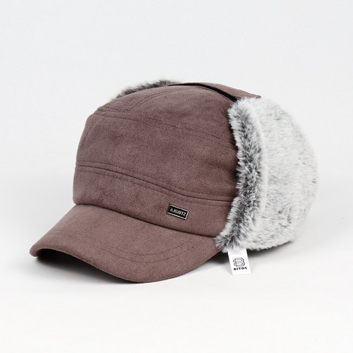 비토스 스웨이드 귀달이 부드러운 퍼 볼캡 겨울 방한모자 따듯한모자