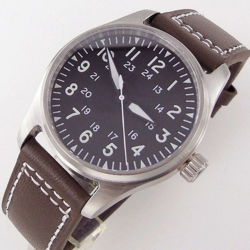 더357 남자손목시계 파일럿 시계 SEIKO NH35A PT5000 무브먼트 기계식 오토매틱 명품시계 가죽 손목시계