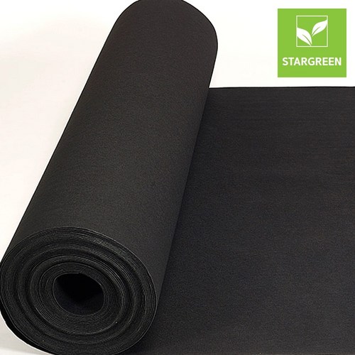 스타그린 레드카펫 파이텍스 (파이론텍스) 보급형 고정폭180cm 길이36.4미터, 블랙 검정, 1개