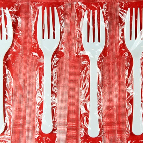 140 포크 1매입 (백색), 1개, 100개