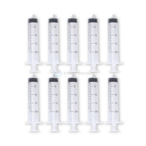 바늘없는 주사기 20ml 10개 실험용 동물급식 일회용 소분