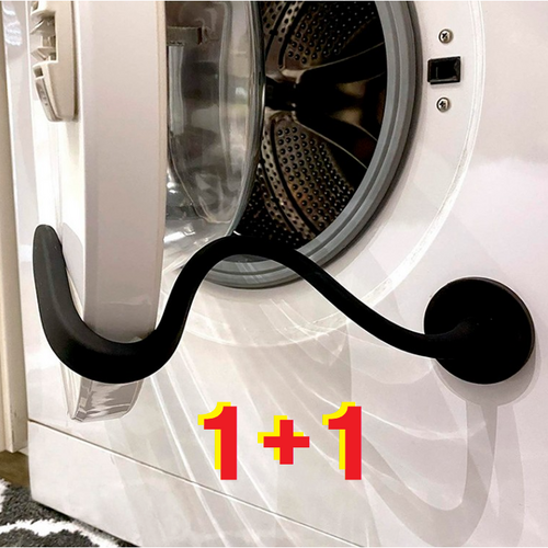 세탁기 도어 클립 홀더 건조기 1+1 2P, 2개, 블랙