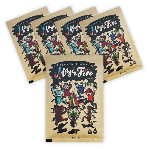 써니트립 매직파이어 오로라 불멍 가루 40g, 5개