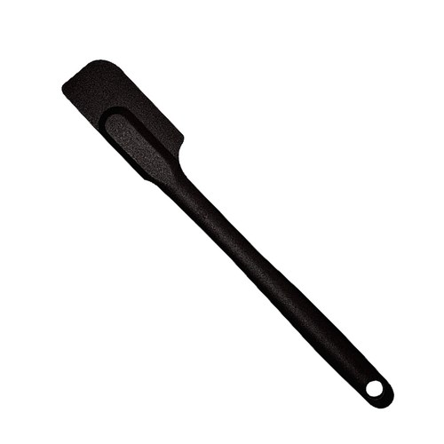 Mastrad Silicone Slim Spatula - Non-Stick Rubber S Mastrad 실리콘 슬림 주걱 - 붙지 않는 고무 주걱 - 항아리 블렌더 소형 용기, 작은, 1개, 검은색, 1개, small, Black Mastrad Sili