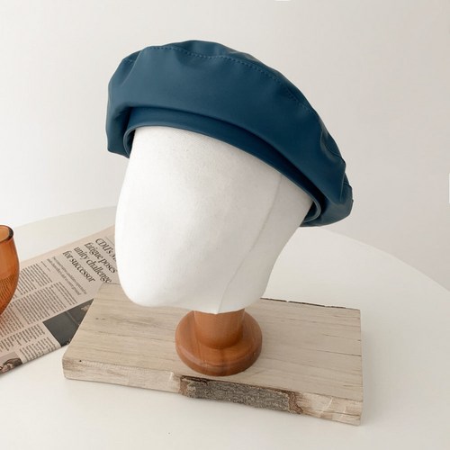 블루씨티 시크 레더 하드 베레모 5color