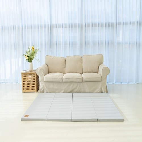 도담도담 논****** 항균 유아 폴더매트, 블루그레이