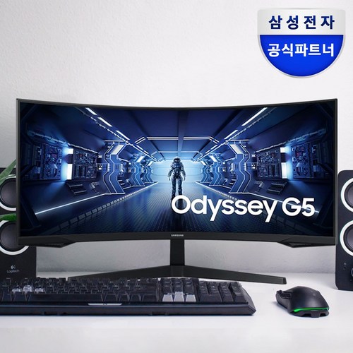 삼성전자 86.4cm QHD 오디세이 G5 게이밍 모니터, 86.2cm, C34G55T QHD