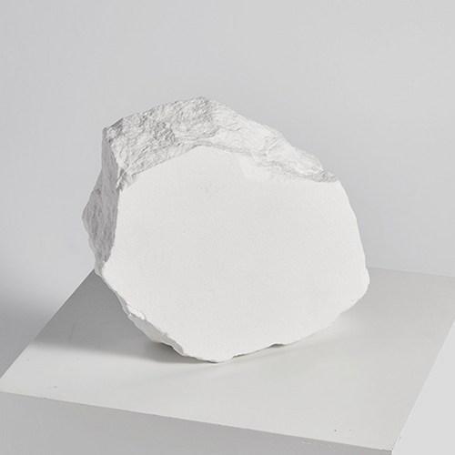 데코플래닛 석고 스톤 트레이 오브제 촬영 소품 전시다이 화이트 소, 화이트석고트레이(4.8cm), 특대