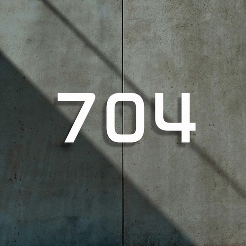 [전호] 레터링 호실판 호수판 룸넘버 방문패, C타입(화이트), 3자리, L사이즈(세로기준 6.5cm)