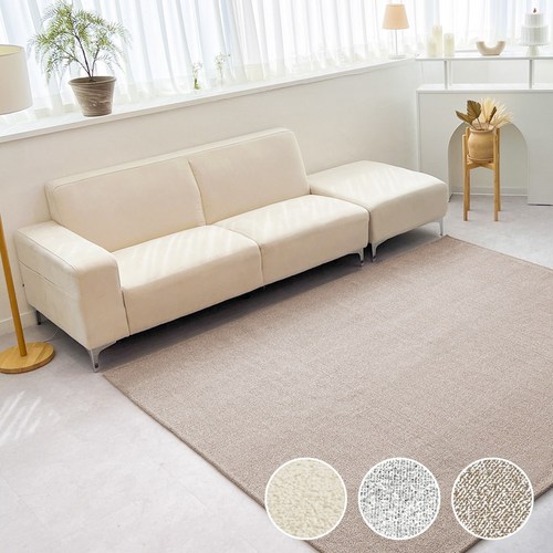 층간소음 먼지없는 거실 대형 미니 사계절 러그 카페트