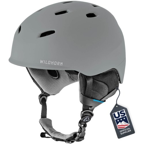 와일드혼 드리프트 스키 스노우보드 헬멧, 스톤그레이, 1개