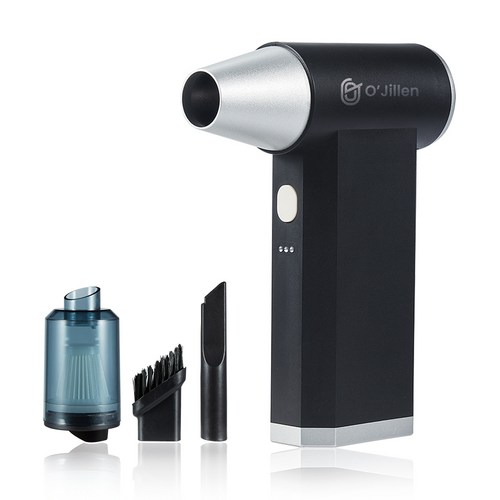 오지렌 초강력 무선 에어건 미니 청소기, 블랙, 1개