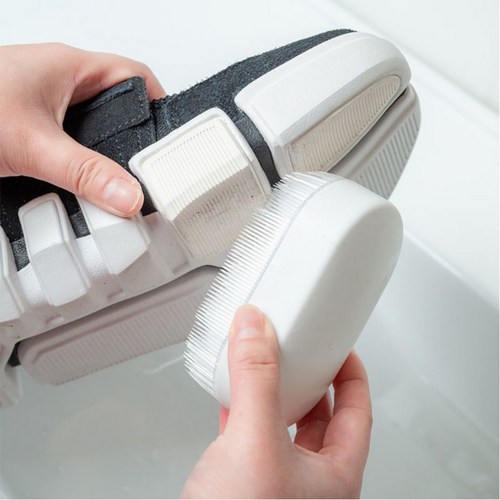 뉴이즌 빨래 미세모 실리콘 세탁솔, 화이트, 4개