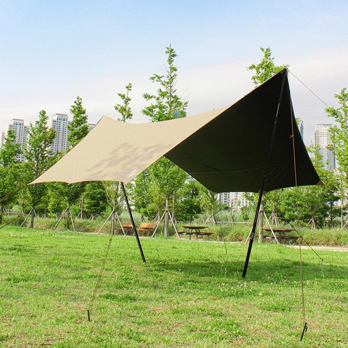 캠프빌리지 블랙코팅 옥타타프 4.3x4.3m M 베이지, 단품