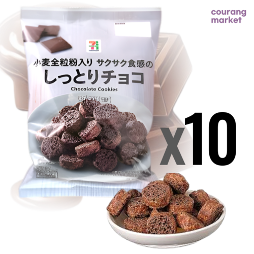 일본 세븐일레븐 싯토리 초코 과자쿠키, 84g, 10개