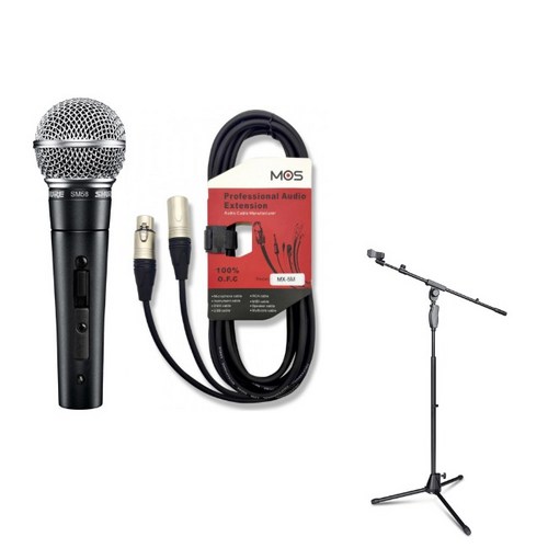 SHURE SM58SK 보컬용 유선 마이크 패키지 SM58MMJ17