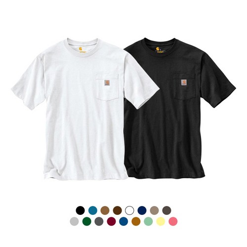 칼하트 포켓 반팔티 17종 K87